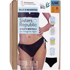 Sisters Republic Bas De Maillot Menstruel Ariel Absorption Medium Noir L/40