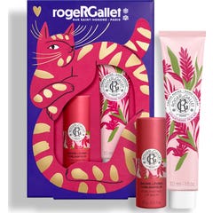 Roger & Gallet Pack Gingembre Rouge Crème pour les Mains + Baume à Lèvres