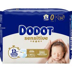 Dodot Sensitive Pañales Recien Nacido Talla 0 (24 Uds.)