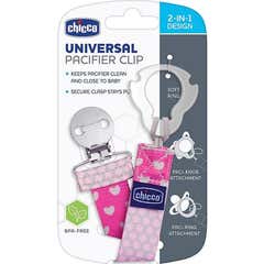 Chicco All You Can Clip Clip Universel Rose 0M+ 1ut
