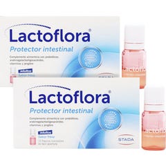 Lactoflora Pack Protector Intestinal Adulto Sabor Fresa 2x10 frascos