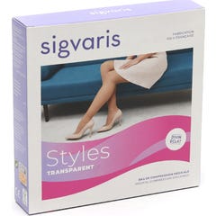 Sigvaris Styles Transparent Bas 2 Long Beige 150 TXL 1 Paire