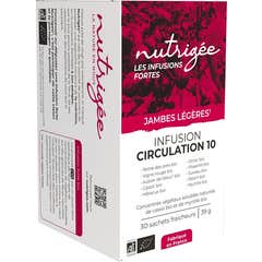 Nutrigee Infusion Circulation 10 Jambes Légères 30 sachets
