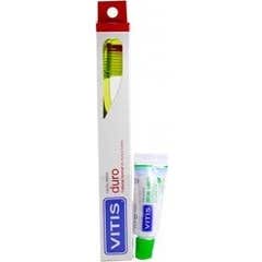 Vitis™ cepillo dental duro 1ud + pâtes 15ml