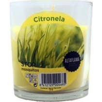 Roura Bougie à la citronnelle Stop Moustiques Gobelet en verre Altaflama 75x70mm