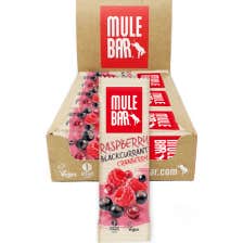 Mulebar Barre Énergétique Vegan Framboise Cassis Cranberry 15 barres