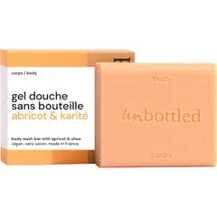 Unbottled Gel Douche Sans Bouteille Abricot & Karité 110g