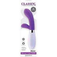 Classix Vibrateur Rabbit Point G Silicone Pourpre 1ut