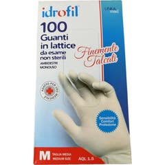 Idrofil Gants Latex Taille M 100uts