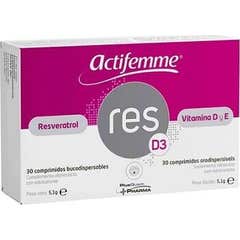 Plusquam Pharma Actifemme Resveratrol RESD3 Vitamine D 30 Comprimés