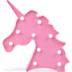 Kiokids Licorne Lampe Menée Rose 27x26 cm 1 ut