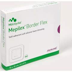 Mepilex Border Flex Pansement 10x10cm 5uts