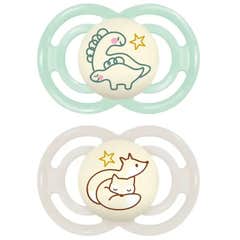 Mam Pack Sucette Perfect Night 16 Mois Vert 2 Unités