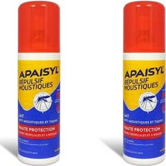 Apaisyl Répulsif Moustiques Lait Haute Protection 2x90ml