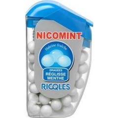 Ricqlès Nicomint Dragées Réglisse Menthe 18 g