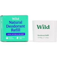 Wild Déodorant Naturel Recharge Coton & Sel Marin 40g
