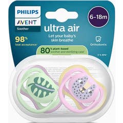 Philips Avent Ultra Air Deco 6-18M Green Pink 2uts