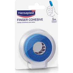 Hansaplast V Cohesiva Dedos Azul 5x2.5