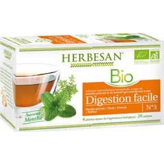 Herbesan Infusion Menthe Poivrée Fenouil Digestion Facile Bio 20 sachets