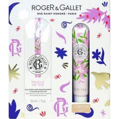 Roger & Gallet Feuille de Thé Coffret Eau Bienfaisante 30ml + Crème Mains 30ml