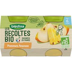 Blédina Compotes bébé bio Pomme Ananas dès 6 mois 130gx2