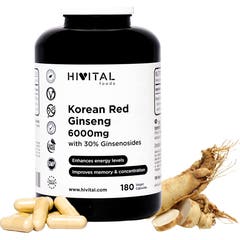 HIVITAL Ginseng rojo coreano 6000 mg 180 cáps