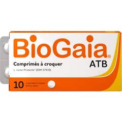 BioGaia ATB Comprimés Citron 10 Comprimés À Croquer