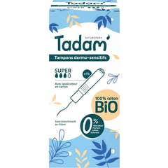 Tadam' Tampones Dermo-Sensitives Con Aplicador Super 14 uds