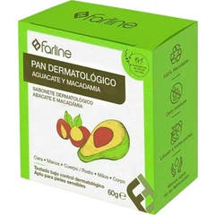 Farline Pain de Savon Dermatologique Avocat Macadamia 60 g