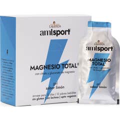AMLSport Magnesio Total Gel Sabor Limón 12sobresx20ml