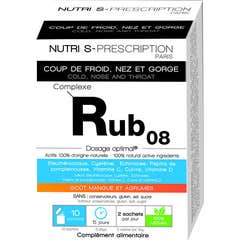 Nutriprescription Rub-08 Coup de Froid Nez Gorge 10 Sachets