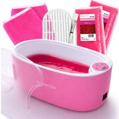 Boston Tech ParaffinLux Bain de Paraffine pour Mains 5 Litres Avec Cire Rose