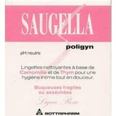 Saugella Poligyn 10 Lingettes Nettoyantes