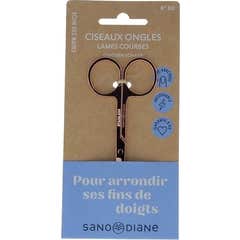 Sanodiane Ciseaux à Ongles 80 Courbe Rose 1 Unité