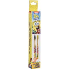 Take Care Bob l'Éponge Brosse Dents Bambou Set 2uts