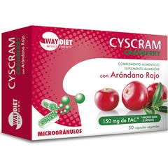 Waydiet Natural Cyscram Cranberry con Arándano Rojo 30caps