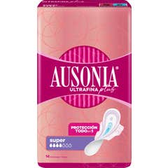 Ausonia Ultrafina Plus Compresas Super Alas 14uds