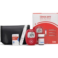 Sinocare Safe Aq Smart Kit 25 + 25 + Glucomètre + Sac