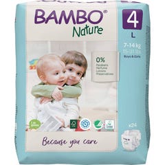 Couche Bambo Nature Taille 4 L 24 Unités