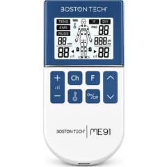 Boston Tech Électrostimulateur TENS EMS 5en1 Rechargeable Bleu