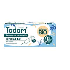 Tadam' Tampones Dermo-Sensitives Bio Súper 4G 16 uds