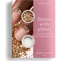 Manucurist Better With Glitter Duo Paillettes Rose Gold & Glazed