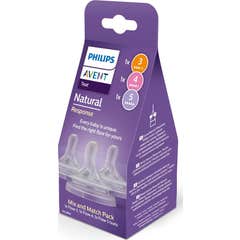 Philips Avent Pack Mix & Match Tétine Natural Response T3+T4+T5