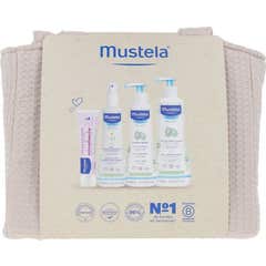 Mustela Bébé Set Trousse Sac Poussette Beige Peau Normale