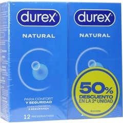 Durex Duplo Natural Plus 2x12 unités