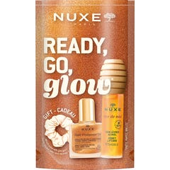 Nuxe Glow On The Go Soin Lèvres Au Miel 10ml + Huile Prodigieuse Or 10ml + Chouchou