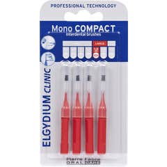 Elgydium Clinic Escovilhão Compact Mono Vermelho 4 Unidades