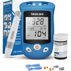 Sinocare Kit Glucomètre 2 en 1 Glucose Acide Urique + 25 Bandes
