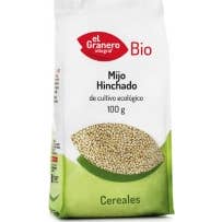 L'étable à grains entiers de millet gonflé biologique 100g