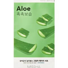 Missha Airy Fit Mascarilla Facial Aloe Vera Hidratación Intensa 19g